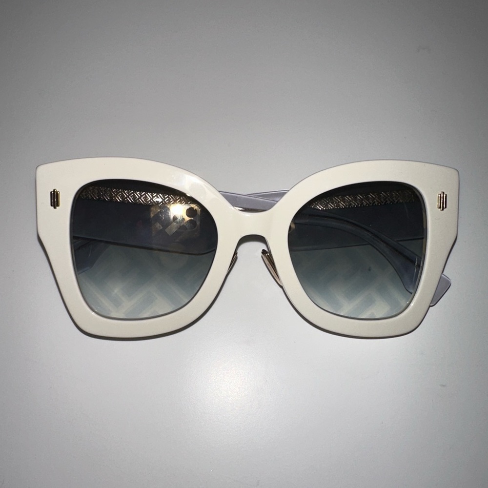 Fendi Cat Eye White Sunglasses 51mm